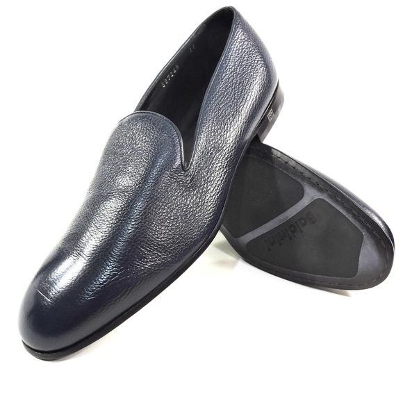 BALDININI ?? MEN\'S NAVY BLUE SOFT DEER LEATHER COMFORT LOAFERS main image 7